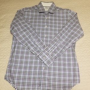 T M LEWIN- Plaid Dress shirt